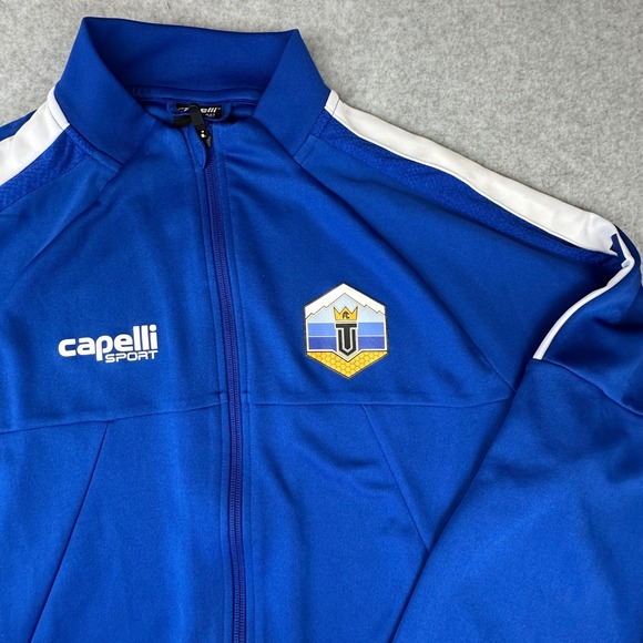 Capelli Sport Other - Original Crest Utah Royals‎ Capelli CS-Cool Full Zip Track Jacket Blue White